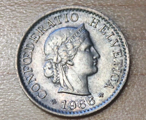 1966 Switzerland 5 Rappen - Picture 1 of 2