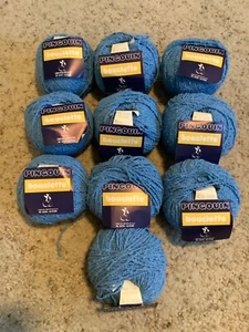 PINGOUIN Bouclette YARN Lot of 10 Skeins 50g 153yd Balls PERVENCHE Powder Blue - Picture 1 of 4