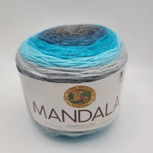 Lion Brand Mandala Yarn SPIRIT 150g 590yds Light 3 Acrylic Blue Gray - Bild 1 von 6