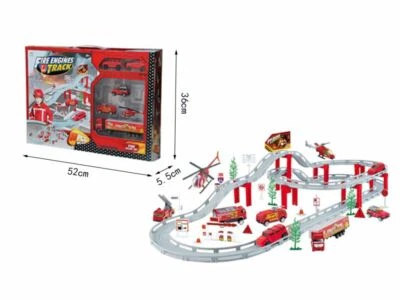 Fire Truck Set Fire Brigade Toy Set Fire Engine Fire Truck Car Truck 53 PCS uk - Image 1 of 4
