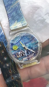 Vintage 1990s Van Gogh Museum The Starry Night Vincent Working New Battery Rare - Picture 1 of 5