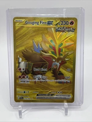 Gouging Fire EX 214/162SV05: Temporal Forces Holo Card Mint Condition - Image 1 of 2