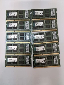 10 Kingston 8GB DDR3L 1600 Laptop Memory PC3L-12800S - Picture 1 of 2
