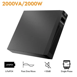 VoltX UPS 2000VA 2000W LiFePO4 Dual Display Smart Power Backup For PC & Network - Picture 1 of 24