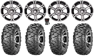 ITP SS212 14" Wheels Machined 28" BigHorn Tires Yamaha Viking Wolverine - Imagem 1 de 4