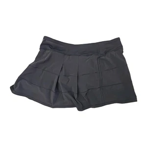 Falda LULULEMON Pace Rival 4 vías elástica 13” talla 12 forro NEGRO - Imagen 1 de 7
