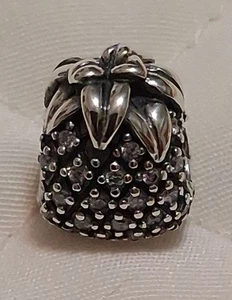 Pandora Funkelnde Ananas Charm, 791293CZ, Sterling Silber, S925 ALE MARKIERT - Bild 1 von 9
