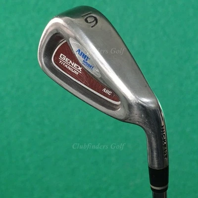 Nickent Genex Titanium Arc Single 6 Iron True Temper ST-90 Speed Tip Steel Stiff - Image 1 of 2