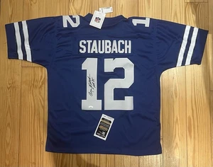 Roger Staubach Jersey Auto Mitchell & Ness JSA Certified Autograph Dallas Cowboy - Picture 1 of 5