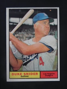 1961 Topps Baseball Card #443 Duke Snider (EX-MT/NM) - Picture 1 of 2