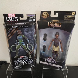 DOS figuras de acción Marvel Black Panther Shuri y Nakia Wakanda Forever - Imagen 1 de 5