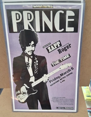 PRINCE POSTER LATE 2000'S  11 X 17 IN TOP LOADER CONCERT BOARD - Image 1 of 2
