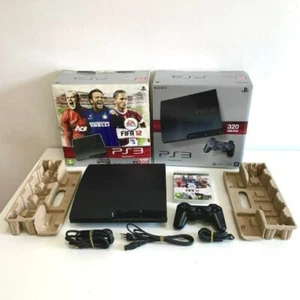Console PS3 SLIM 320GB CECH-3004B Sony Playstation 3 COMPLETA con Scatola e Pad - Imagen 1 de 18