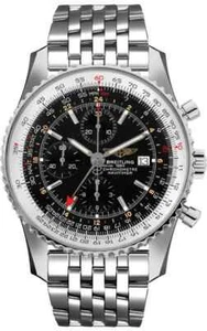 Breitling Navitimer World Chronograph GMT Stainless Steel Double Time Zone - Picture 1 of 1