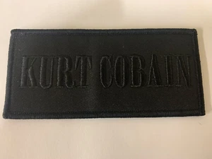 KURT COBAIN NIRVANA NAME LOGO WOVEN SEW ON PATCH OFFICIALLY LICENSED - Imagen 1 de 7