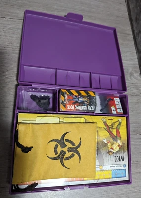 READ Zombicide Kickstarter EXCLUSIVE Season 3 Purple Dashboard Card Organizer - Image 1 of 4