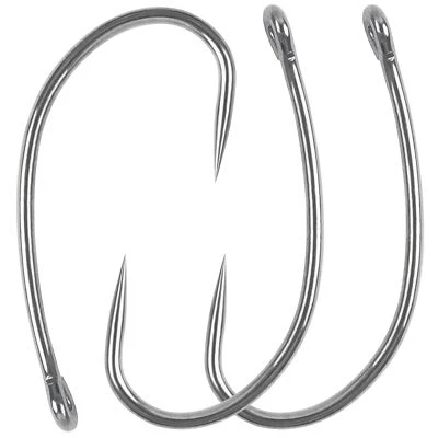 Ganchos de pesca sin púas 60/160 piezas ganchos de pesca de carpa ganchos circulares cur... Foto 1 de 4
