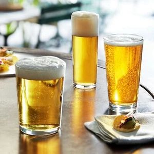 6 x Bormioli Rocco Sestriere Pint Half Pint Beer Ale Drinking Glasses Barware - Picture 1 of 16