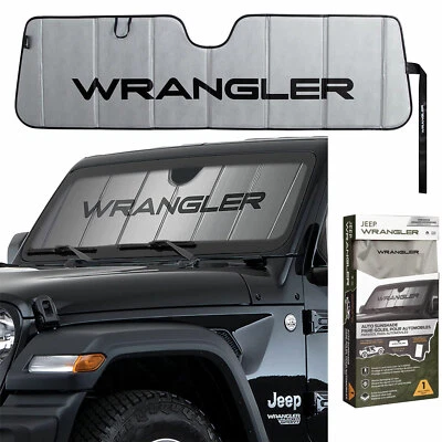 JEEP WRANGLER Specific Accordion Windshield Sunshade Official Licensed 53.25X15 Foto 1 de 4