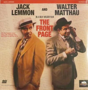 THE FRONT PAGE LASERDISC  NEW - Picture 1 of 1