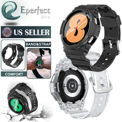 Sport TPU Strap Band Case Cover For Samsung Galaxy Watch 5/4 40/44mm Replacement