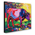 Cow Fauvism Canvas Wall Art Print Framed Picture Home Decor Living Room Bedroom
