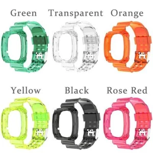 Silicone Watch Band Wrist Strap With Bumper Case For Fitbit Versa 3 / Sense - Picture 1 of 23