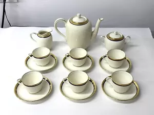 Servizio teiera caffè vintage Richard Ginori bordo blu italiano - Foto 1 di 14