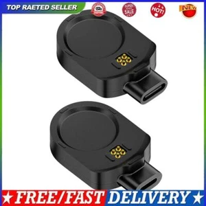 8 Pin/Type C To Garmin MARQ 2 MARQ (Gen 2) Charging Cable Converter Stable Black - Zdjęcie 1 z 13