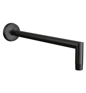 Moen S110BL 2 Braccio doccia da parete 1/2" e flangia in nero opaco - Foto 1 di 1