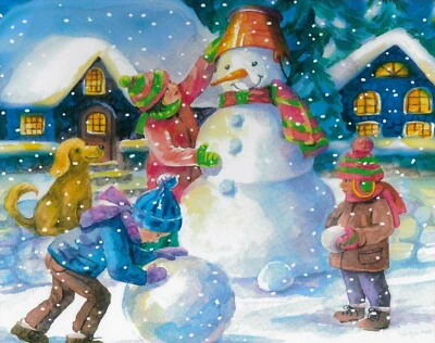 TINSEL TOWN Weihnachten Puzzlespiel 1000 Teile Kinder Bau An Festlich Schneemann