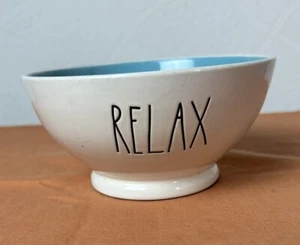 Ray Dunn Artesian Fußschale Müsli Suppe Relax weiß blau - Bild 1 von 5