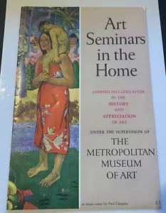 1959 Art Seminar's In The Home Metropolitan Museum Of Art New York Brochure - Foto 1 di 9
