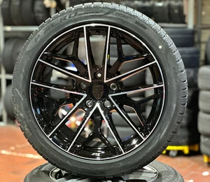4x Porsche Taycan GTS Winterräder 245/45R20 u 285/40R20 Pirelli NFO schwarz pol. - Bild 1 von 2