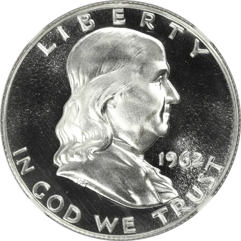 1962 Proof Franklin Half Dollar 50c, NGC  PF 69 Cover