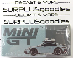 2024 Mini-GT Overseas Edition Farbton Grün Metallic Porsche 911 Dakar #MGT00780-L - Bild 1 von 8