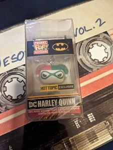 Funko Pocket POP Keychain Red Green Harley Quinn Hot Topic Exclusive W/Protector - Picture 1 of 7