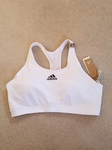 NWT Women's Plus Size Adidas 3xl White Sports Bra - Picture 1 of 4