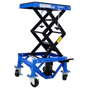 Motorcycle Jack Lift Table 300LBS Hydraulic Scissor Jack Portable Lift Table - Picture 1 of 15