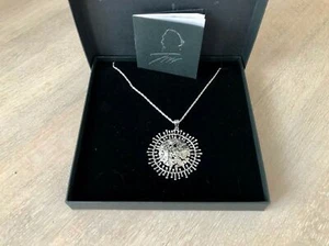 Collar Colgante de Plata Tapio Aktkala en Caja, Colgante Luna Llena con Collar - Imagen 1 de 8