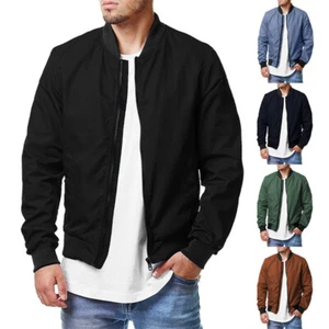 Autumn Sports Casual Pilot Jacket Men's New Casual Plus Size Men's Jacket - Picture 1 of 22