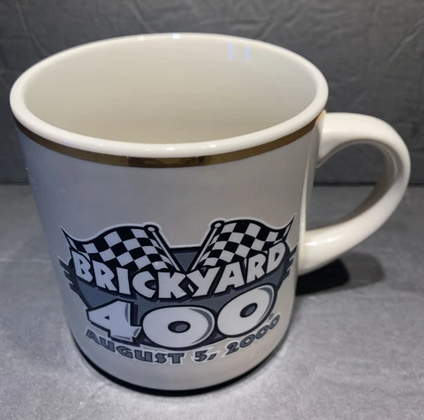 Vintage Indianapolis Motor Speedway Brickyard 400 Coffee Mug Aug 5, 2000 Indiana Cover