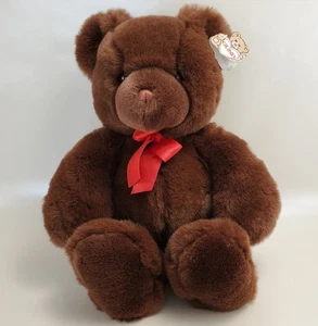 Vintage Gund Marshmallow Teddybär 17 Zoll dunkelbraun Plüsch NEU MIT ETIKETT (neu mit Etikett) - Bild 1 von 9