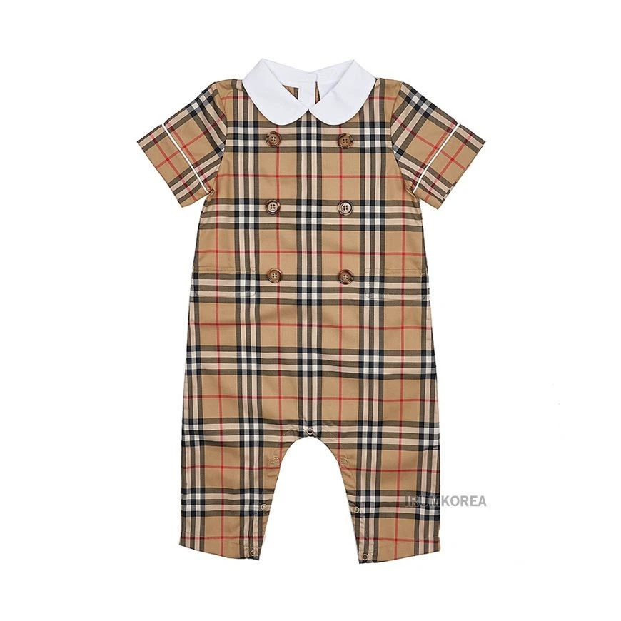 Burberry C N4 MAMELUCO ELÁSTICO PATRÓN CUADROS OCTAVOS (6-9M) A7028 100342432 Foto 1 de 4