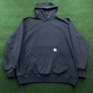 Sudadera con Capucha Carhartt De Colección Para Hombres XL Azul Marino Y2K Ropa de Trabajo Pullover Sudadera - Imagen 1 de 9