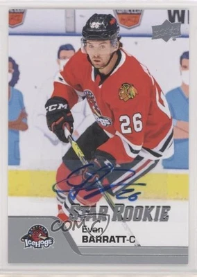 2020-21 Upper Deck AHL Star Rookies Auto Evan Barratt #196 Auto - Image 1 of 2