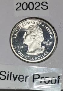 2002 - 5 State Quarters all Silver Proof - Picture 1 of 6