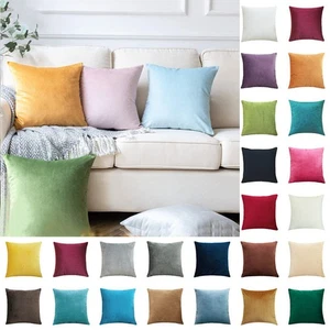 Funda de cojín de terciopelo de 12" 14" 16" 18" 20" 22" 24" 26" 28" Funda de almohada Decoración del hogar - Imagen 1 de 45