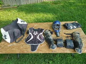 Under Armor YTH Baseball Catchers Gear With Kneee Savers & Duffle Bag - Bild 1 von 22
