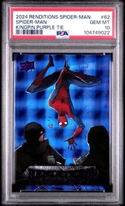 2024 UPPER DECK MARVEL RENDITIONS SPIDER-MAN #62 SPIDER-MAN KINGPIN PURPLE TIE - Picture 1 of 3
